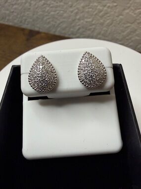 Moissanite Sterling Silver Earrings